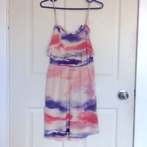 Aritzia Wilfred silk Emmanual tie dye dress XSmall